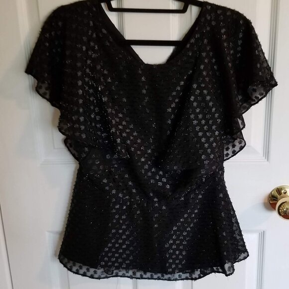 Isaac Mizrahi sparkly blouse, size 8 - Picture 1 of 13